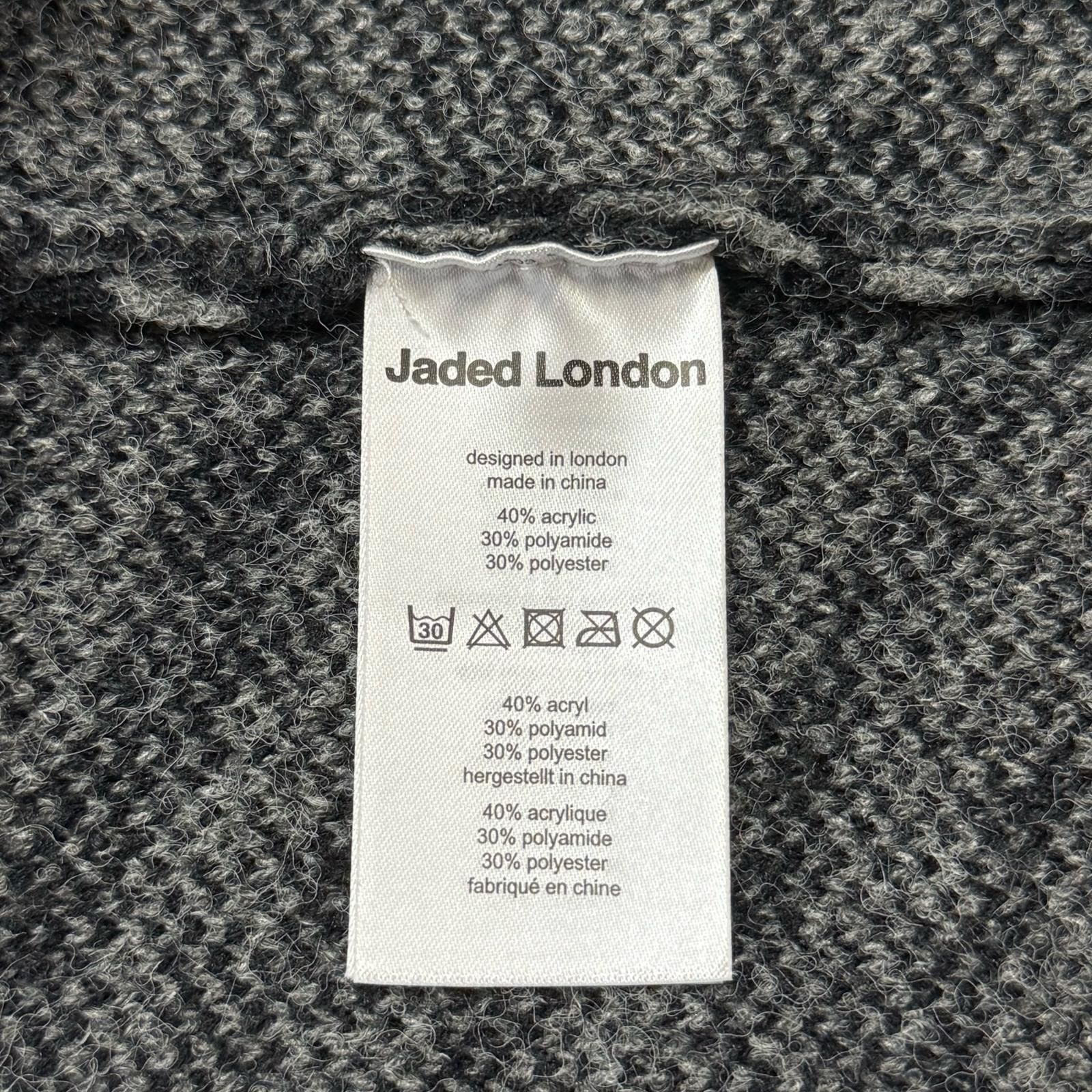 Jaded London Dirty White Scrape ニット Scrape Knit Hoodie | Jaded London