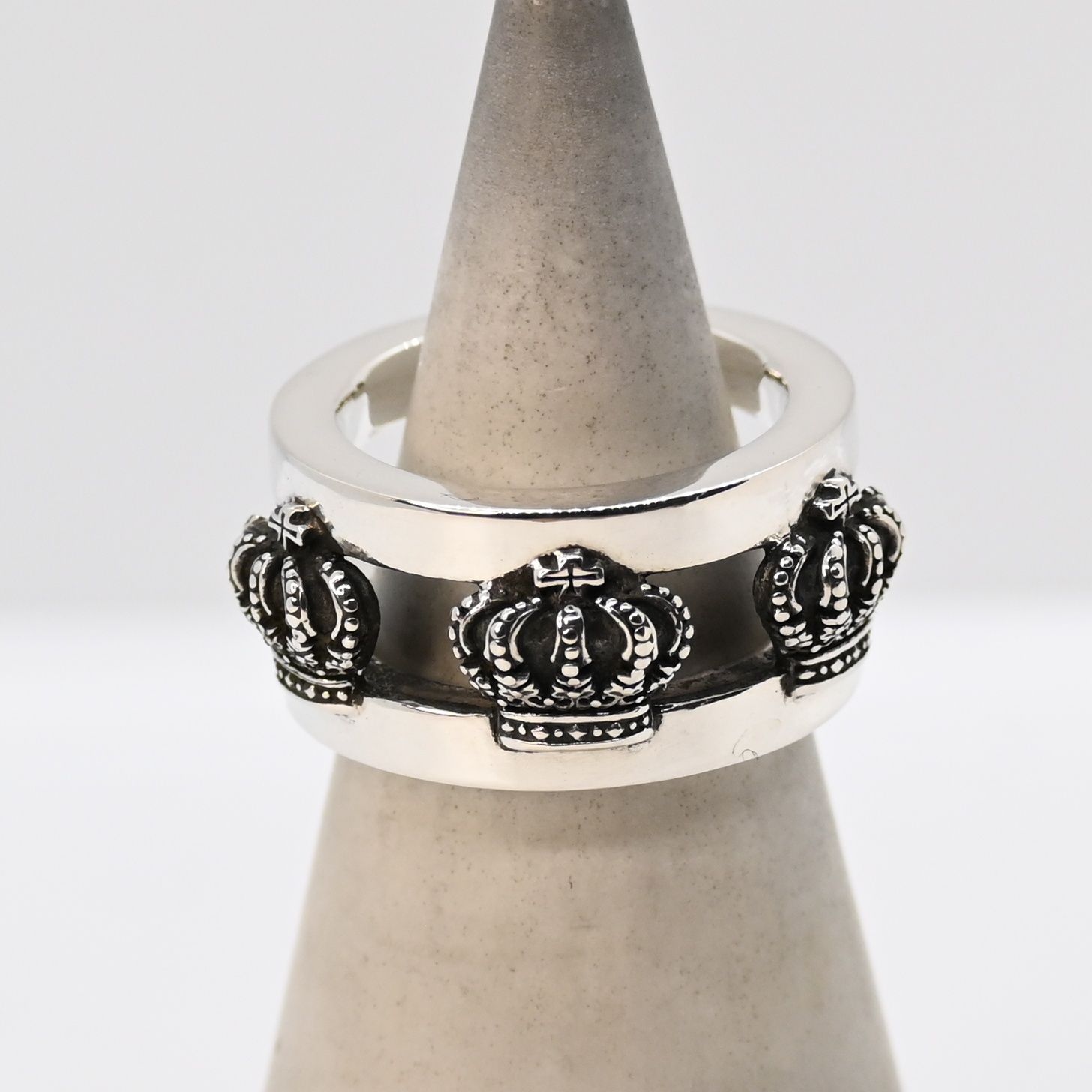 研磨済 JUSTIN DAVIS クラウン リング 9号 SRJ305 ジャスティンデイビス 指輪 王冠