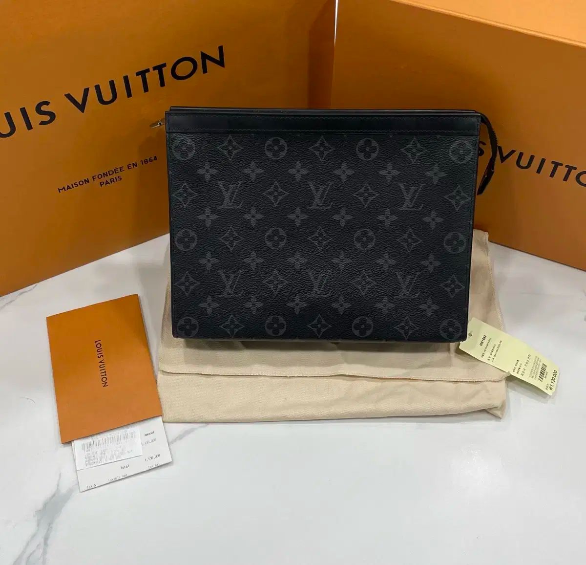 ルイヴィトン エクリプス ポシェット ヴォワヤージュ クラッチバッグ