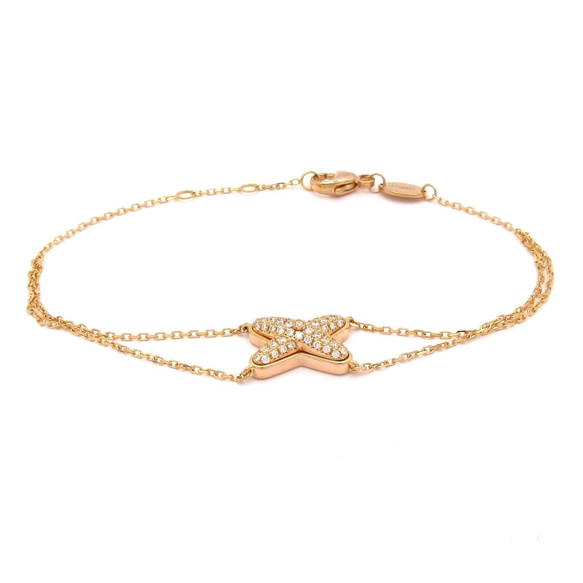 ショーメ ブレスレット ジュ ドゥ リアン 083222 K18PG×ダイヤモンド パヴェダイヤ ダイヤ0.23カラット ブリリアントカット