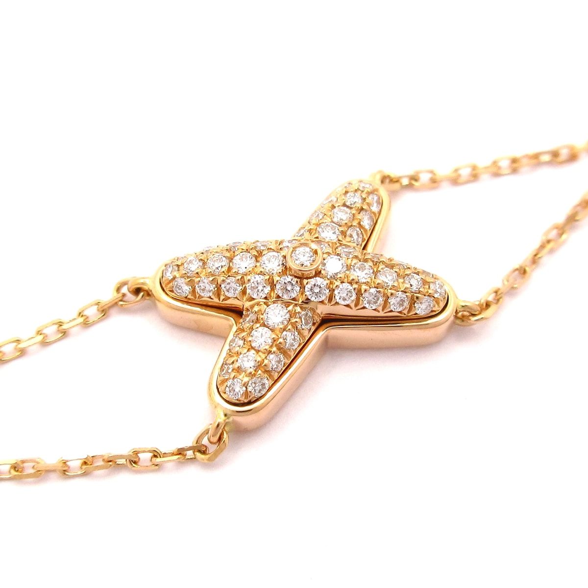 ショーメ ブレスレット ジュ ドゥ リアン 083222 K 18 PG ダイヤモンド パヴェダイヤ ダイヤ0 23カラット ブリリアントカット