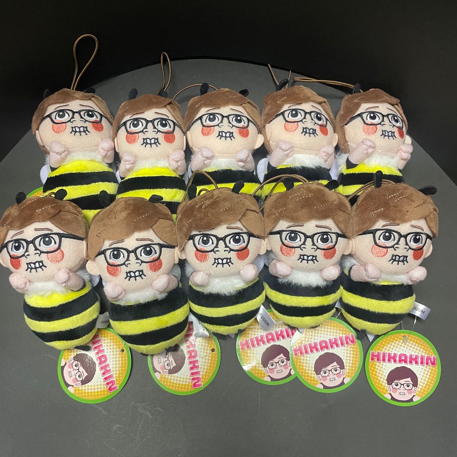 ヒカキン ボイスマスコットぬいぐるみ ハチキンくん 10体 音でます ブンブーン