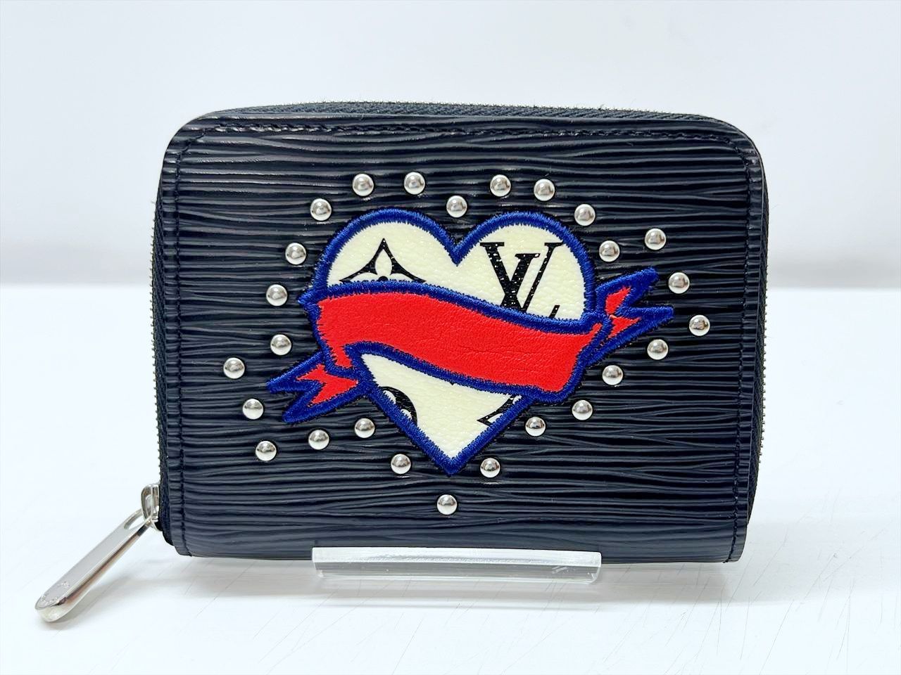 Louis Vuitton ルイヴィトン エピ LVストーリーズ ジッピーコインパース ミニ財布 黒 ワッペン M63721