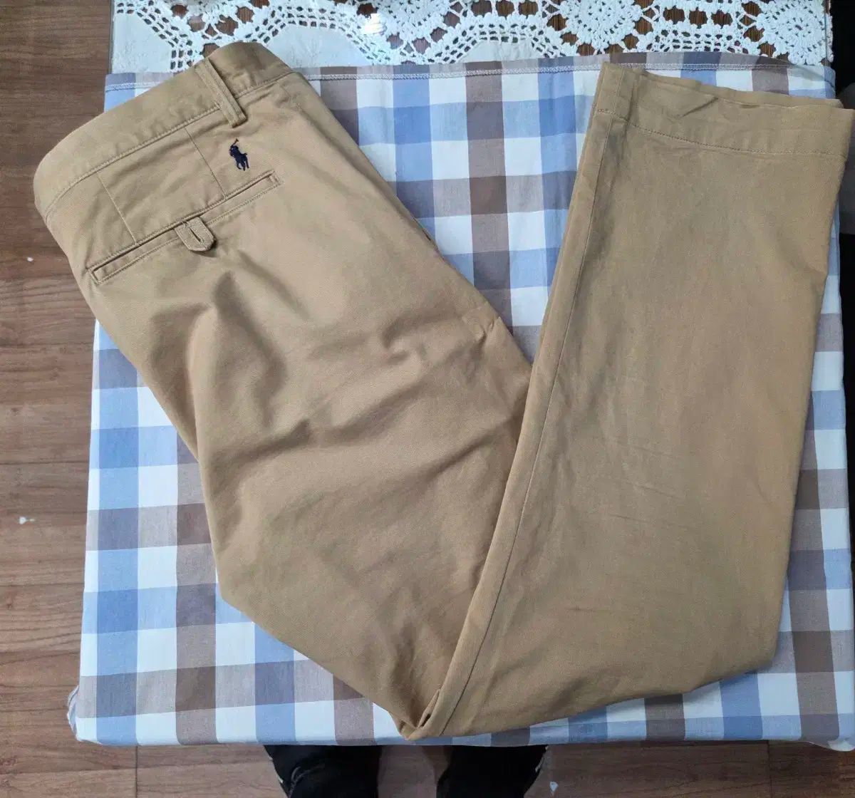 ウエスト35 ポロ ストレッチストレートフィット チノパンツ