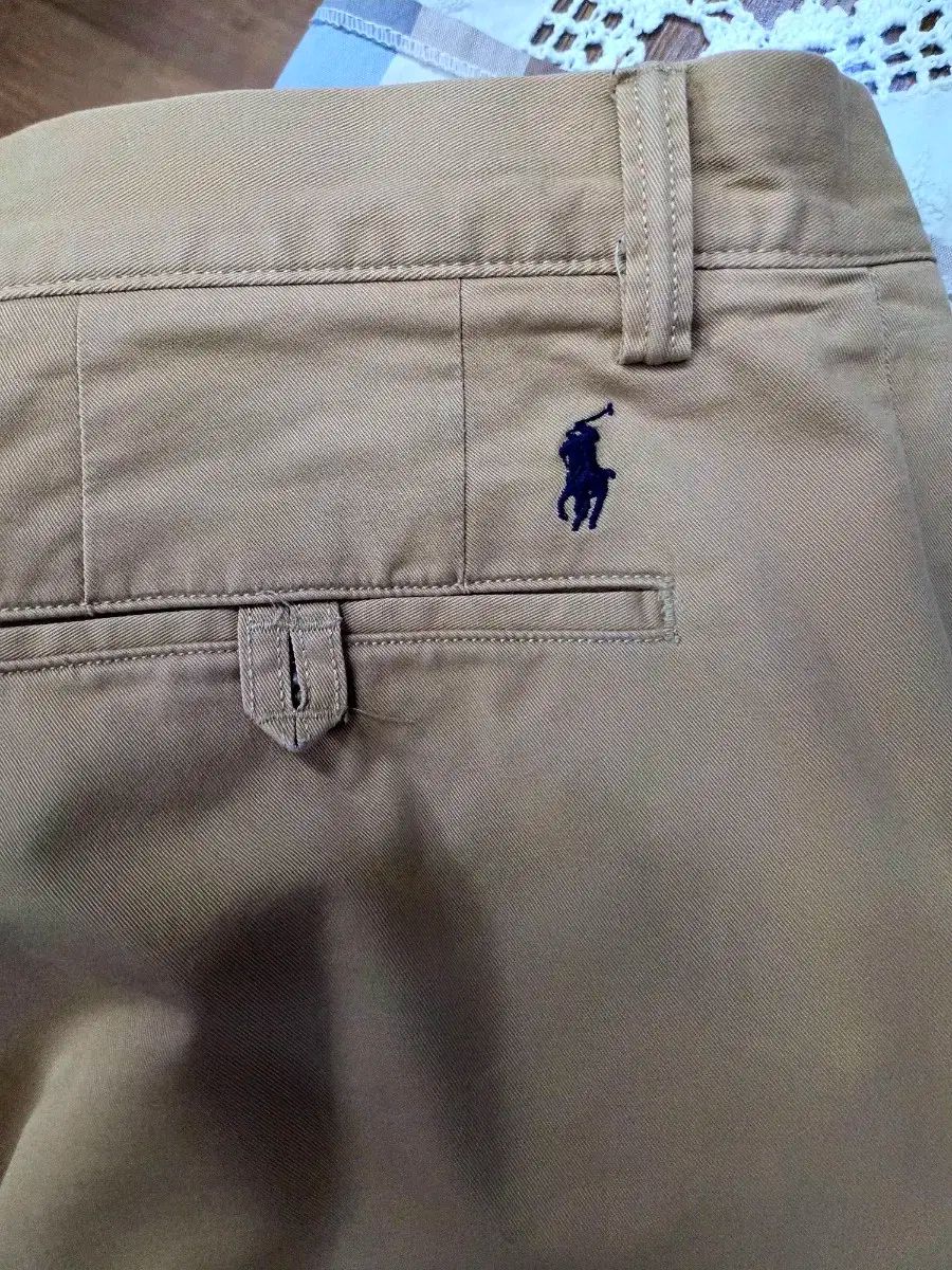 ウエスト35 ポロ ストレッチストレートフィット チノパンツ