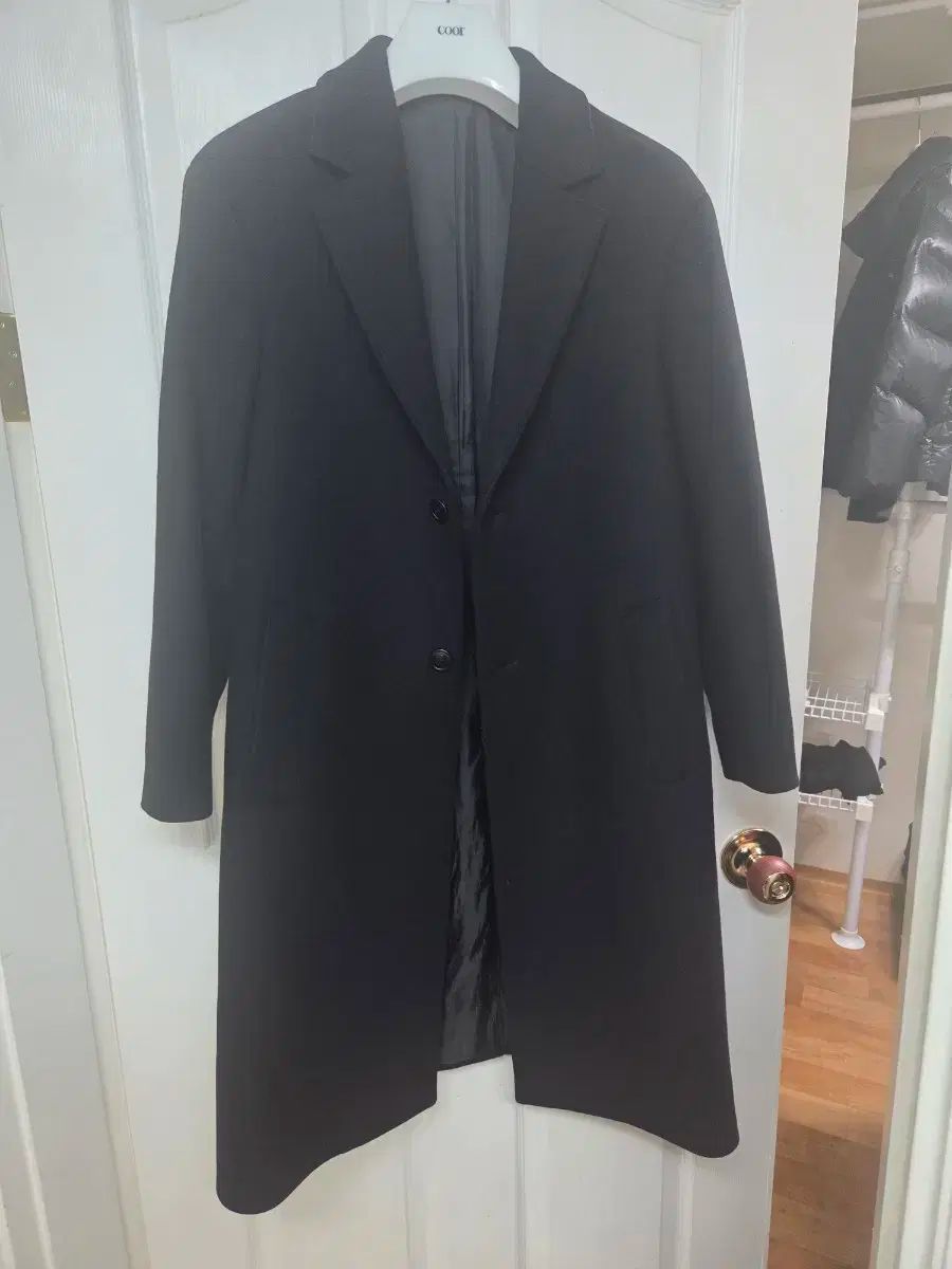 22FW クアー COOR MTR トゥボタン Single コート ブラック