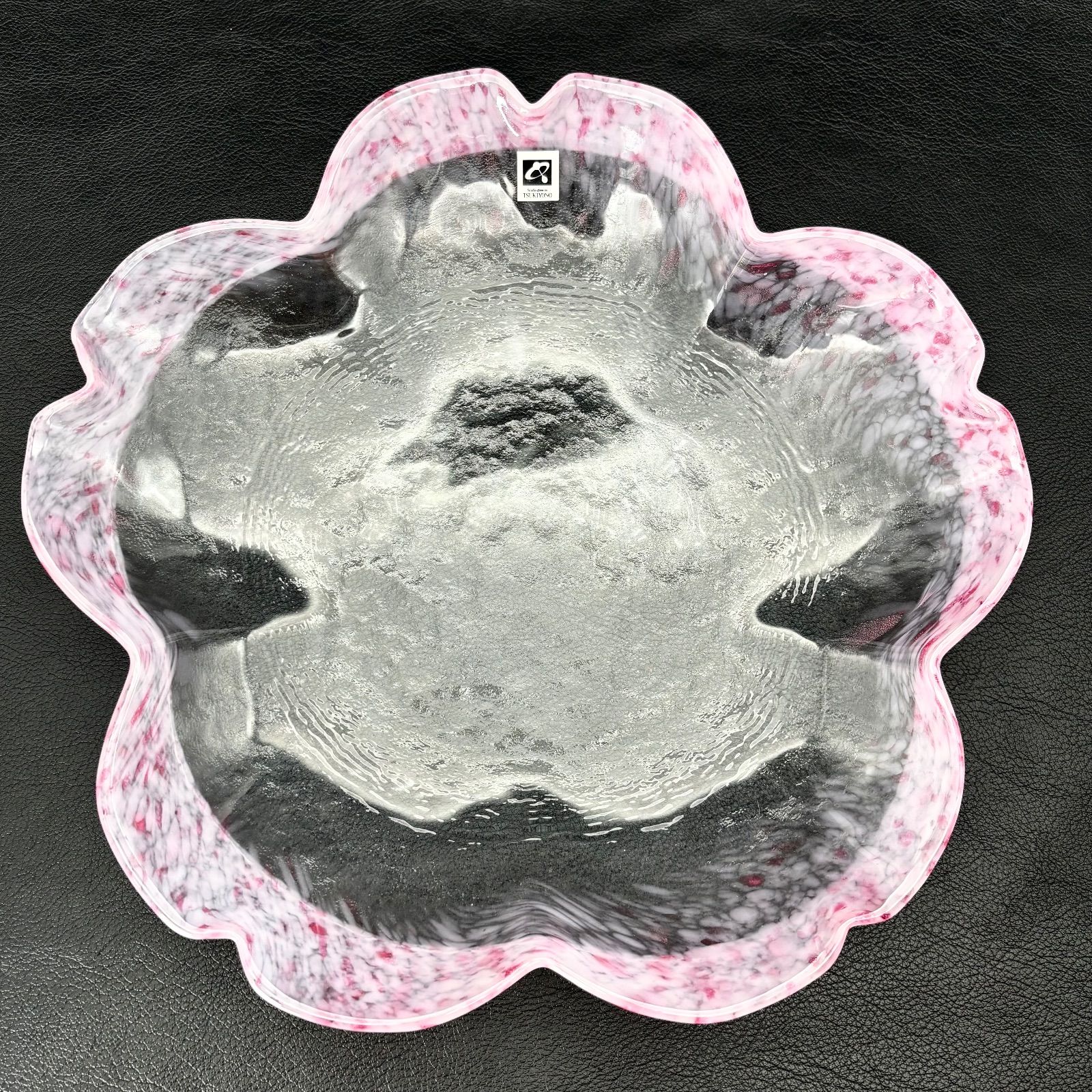 TSUKIYONO工房　光の器さくら花ふぶき　ガラスベース　上越クリスタル TSUKIYONO工房 光の器さくら花ふぶき ガラスベース 上越クリスタル