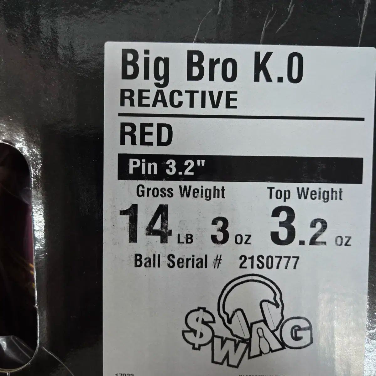  14パウンド BIGブロ KO ロードフィールド ボーリング 球 ボウリング スポーツ