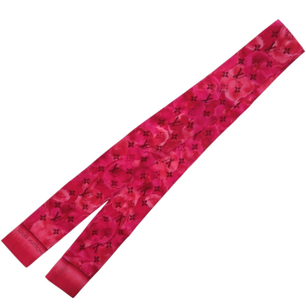 ルイ ヴィトン バンドー サマーイカット シルク ローズインディアン スカーフ 0167 LOUIS VUITTON
