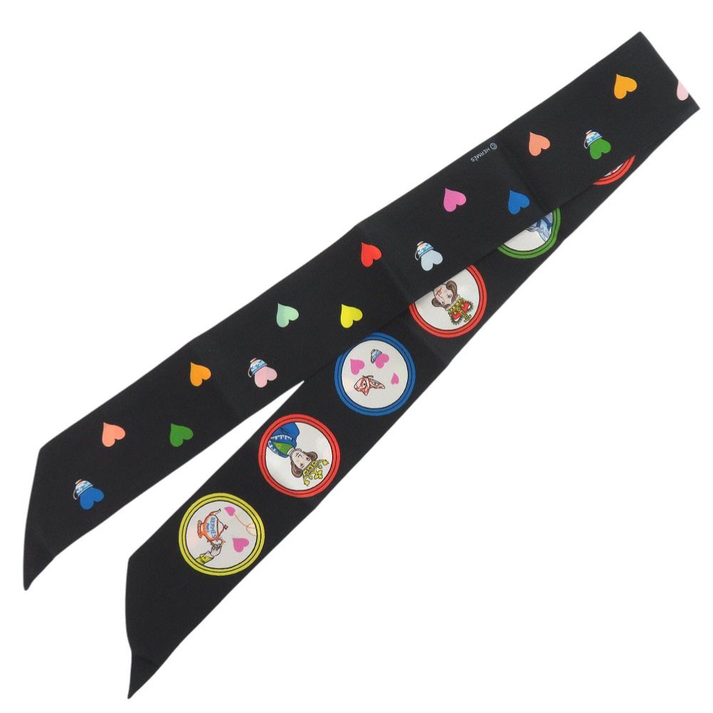 エルメス ツイリー ティータイム Tea Time シルク ノワール ルージュ