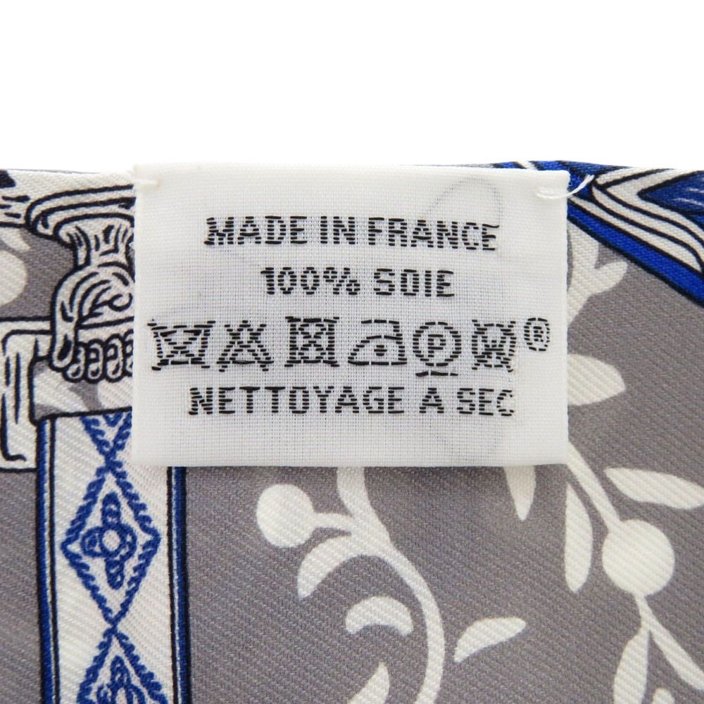  エルメス ツイリー 鐙 リミックス Etriers Remix シルク グリス アシエ ルージュ スカーフ 0187 HERMES その他 小物