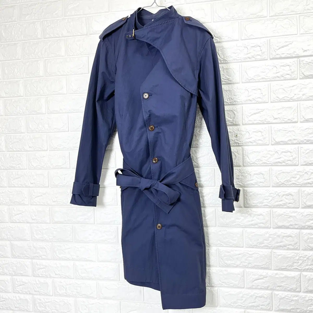 ヴィヴィアンウエストウッド　定価7万円以上　トレンチコート Vivienne Westwood 節約 ヴィヴィアン・ウエストウッド ネイビー