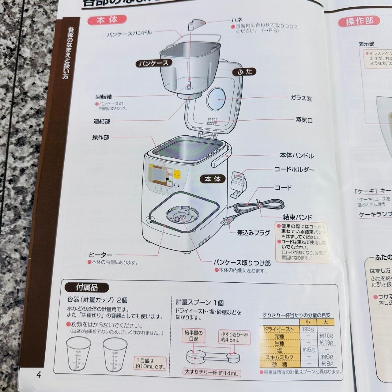 象印 ZOUJIRUSHI ホームベーカリー BB-HE10型 2018年製 ホワイト パン