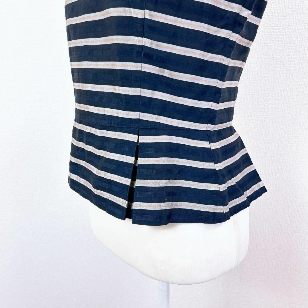 YORK ノースリーブペプラムタンクトップ