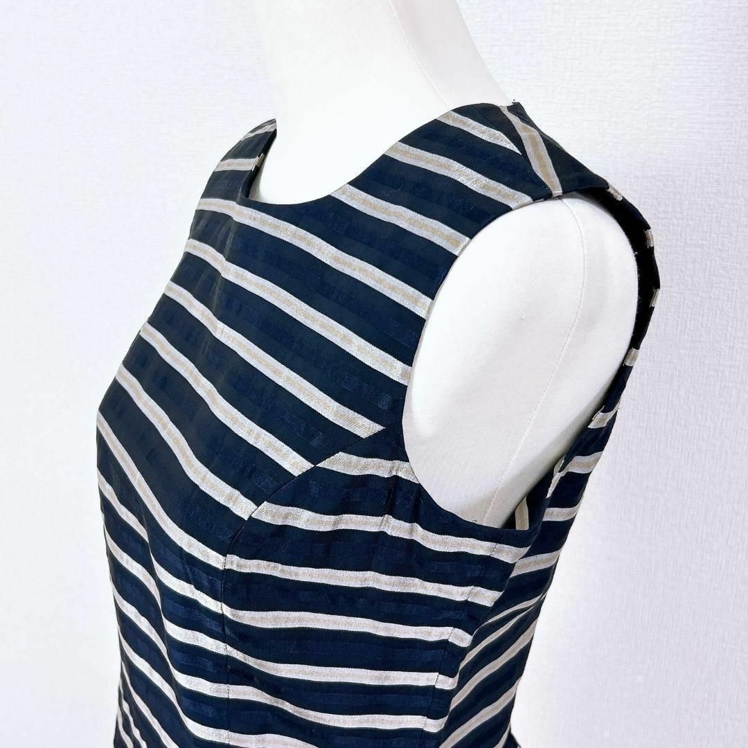  BARNEYS YORK ノースリーブペプラムタンクトップ 38 ノースリーブ Tシャツ カットソー