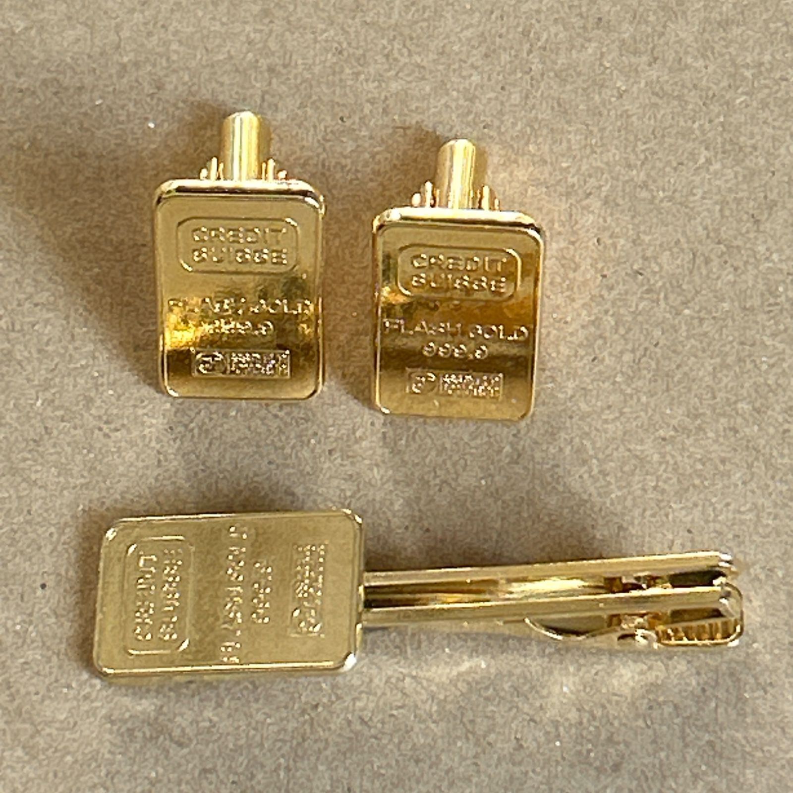 ネクタイピン カフリンクス 3点まとめセット！レプリカ 金 クレディ
