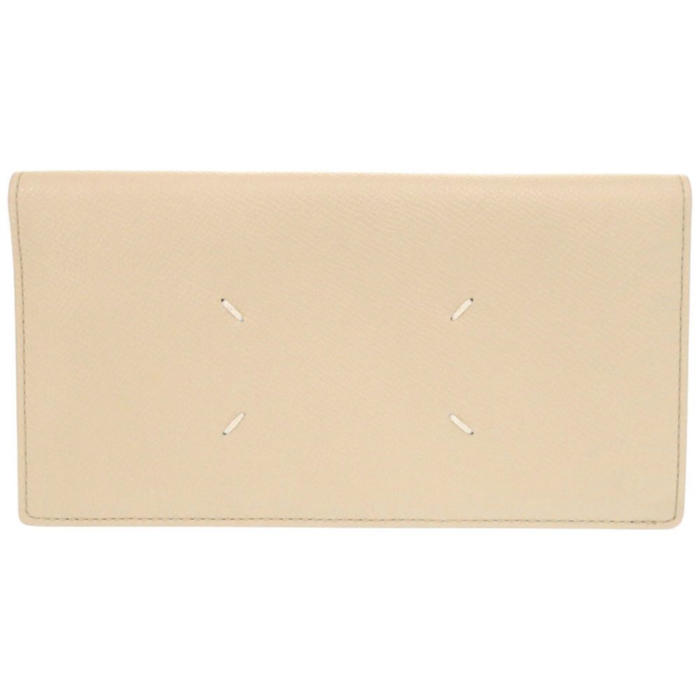 メゾン マルジェラ 4ステッチ SA1UI0021 レザー ベージュ 二つ折り財布 1483 Maison Margiela