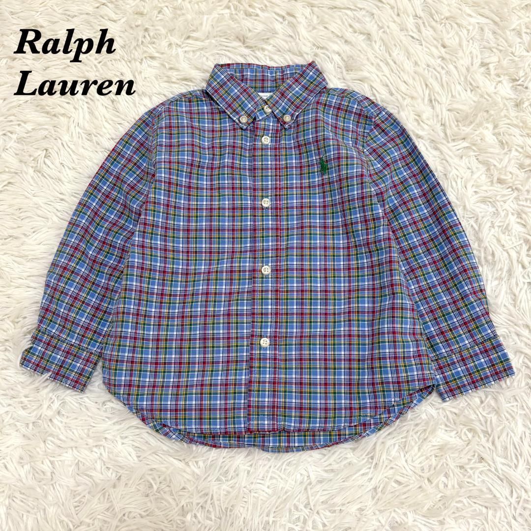  Ralph Lauren キッズ　長袖 ボタンダウンシャツ 90cm シャツ・ブラウス