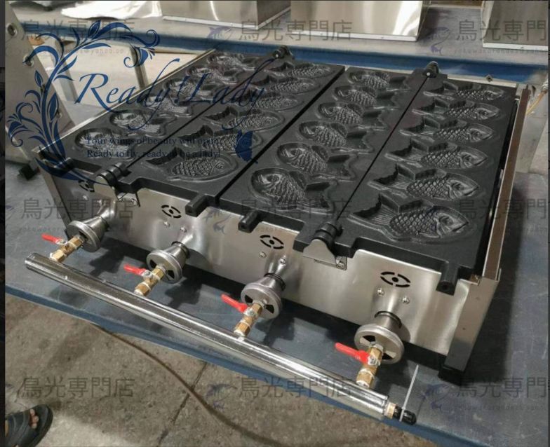 LPガス たい焼き器 5匹×2連 鯛焼き器/厨房機器/業務用 特価 ! LPガス たい焼き器 6匹×2連 12匹焼ける！ 鯛焼き器/業務用/厨房