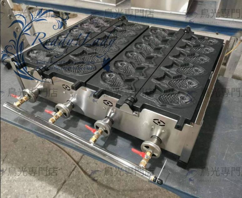 特価 ! LPガス たい焼き器 6匹×2連 12匹焼ける！ 鯛焼き器/業務用/厨房