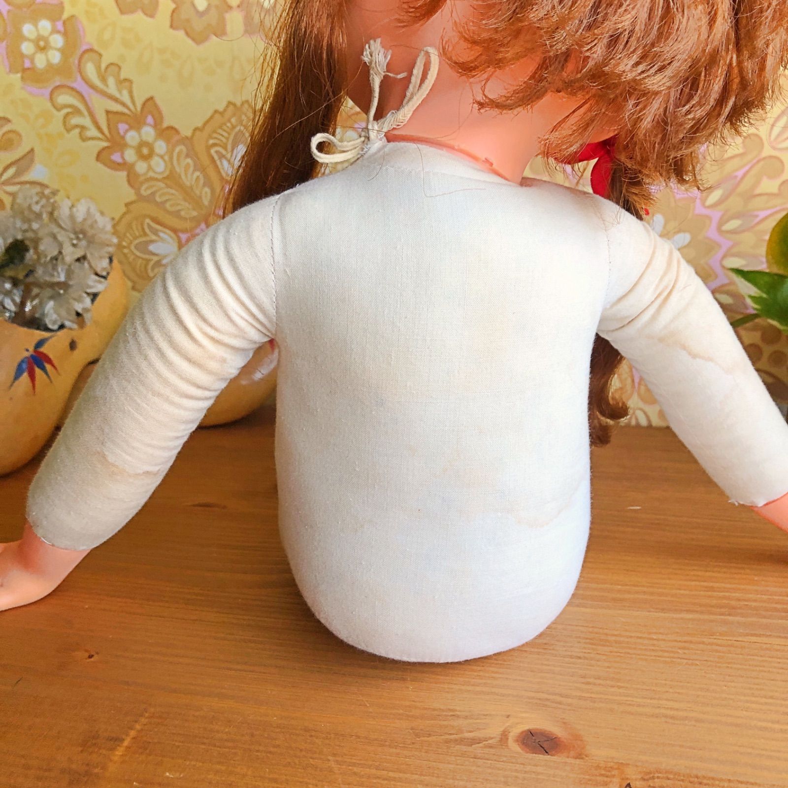 昭和レトロな抱き人形/70年代ヴィンテージドール55cm - メルカリ