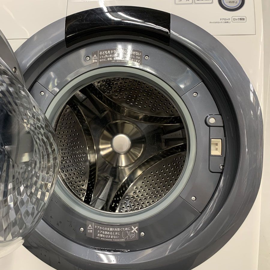  地域 重量商品 シャープ SHARP ES S 7 C WL ドラム式洗濯乾燥機 左開き 57 L 洗濯7 kg 乾燥3 5 ホワイト系 ドラム式洗濯機本体 ドラム式洗濯機