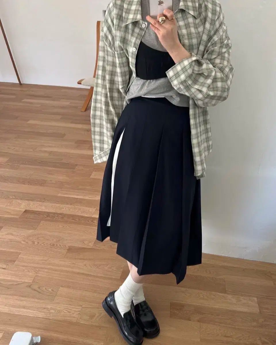 whole basket バスケット プラム PLUM プリーツ スカート S