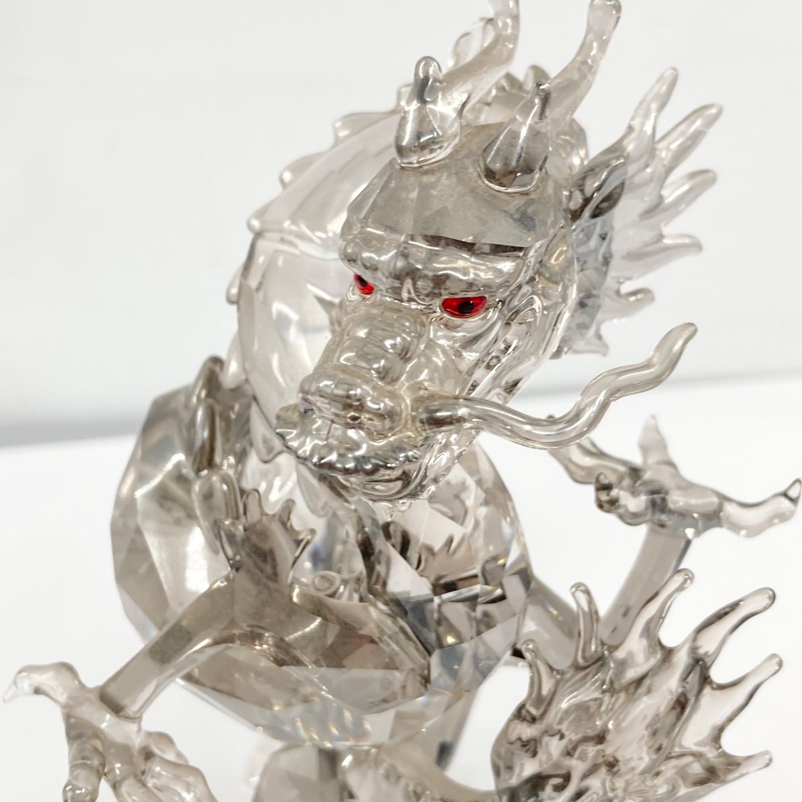  Swarovski スワロフスキー SCS25周年 25th アニバーサリー ドラゴン 龍 クリスタル 置物 折れ 欠け あり ウォールラック 置物 インテリア小物