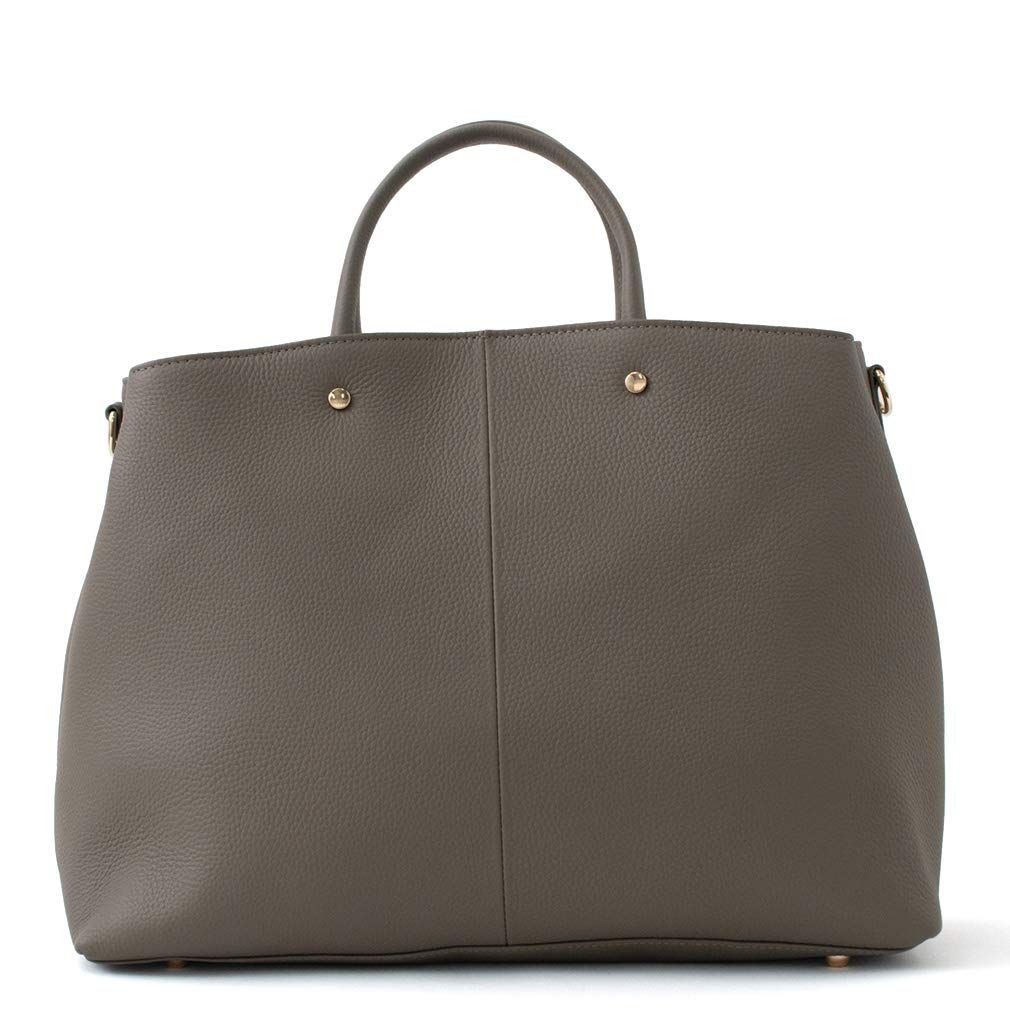 Vita Felice ヴィータフェリーチェ 本牛革 お仕事トートバッグ レディース A 4 リアルレザー ショルダーバッグ 2 way 大容量 通勤 収納 高見え ビジネス エディターズバッグ トートバック プレゼント vin 3 アッシュグレー