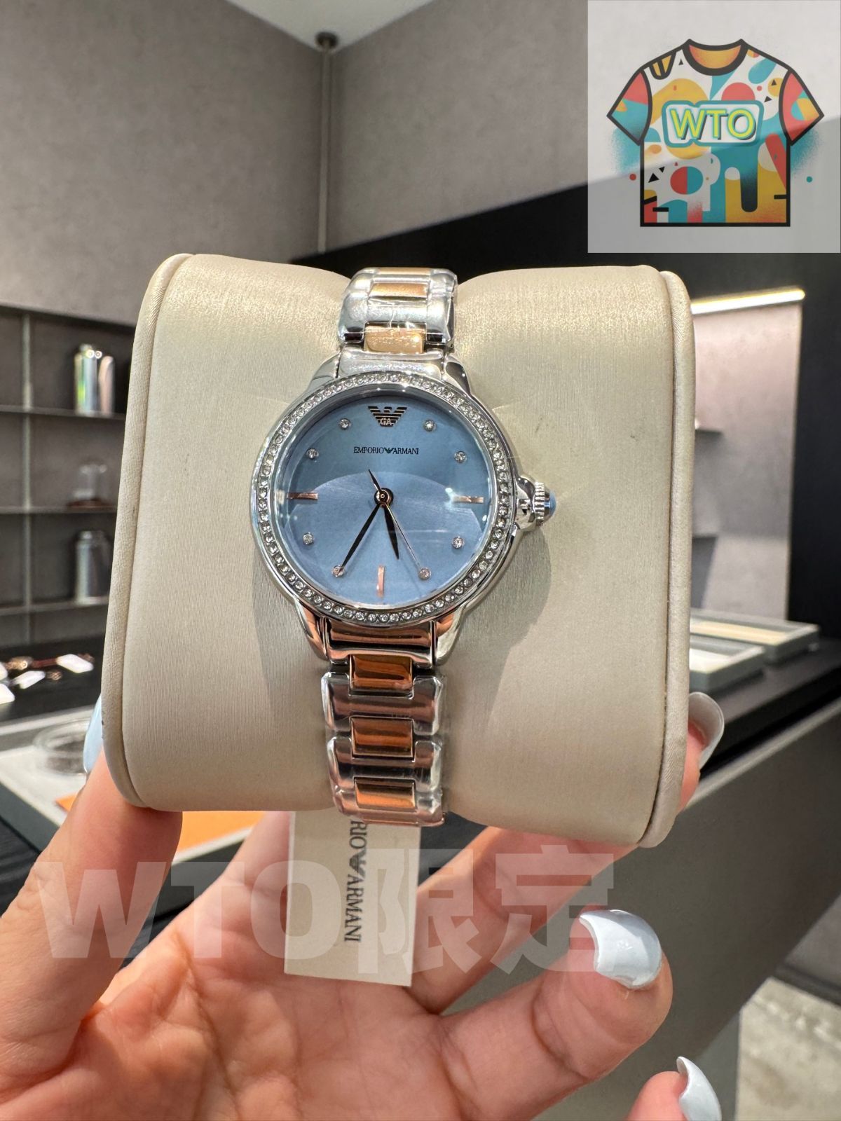 今日 Armani アルマーニ スターリット レディースウォッチ-WTO輸入2