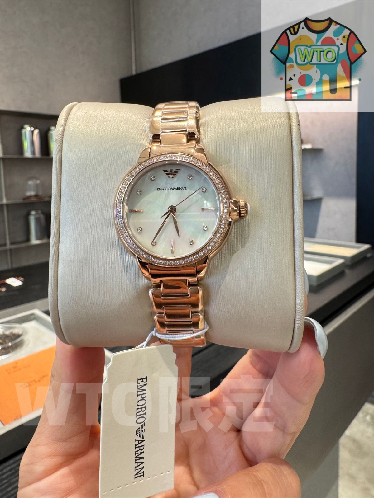  今日 Armani アルマーニ スターリット レディースウォッチ-WTO輸入2 腕時計(デジタル) 時計