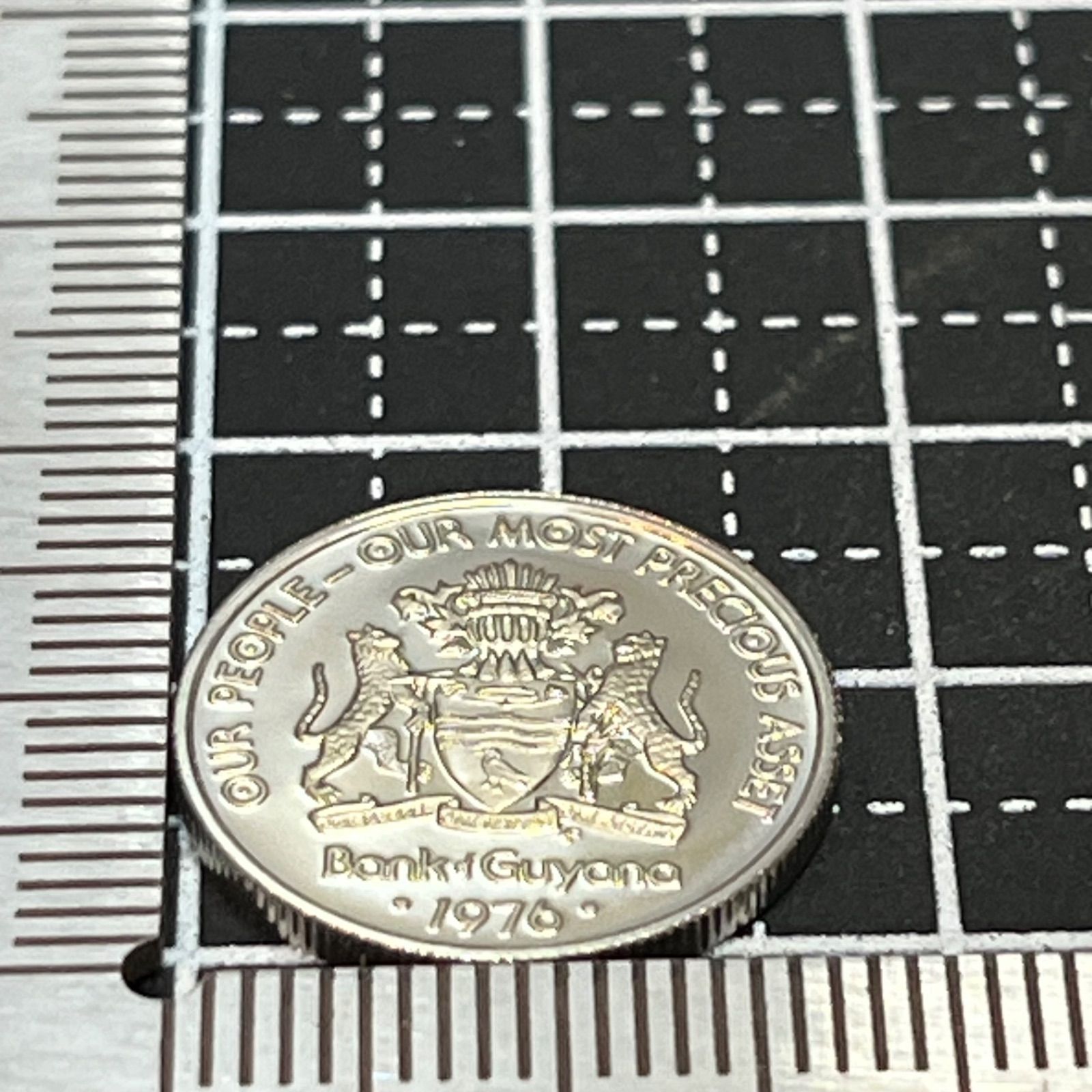 ガイアナ 10セント 1976年 プルーフ未使用／サル図案 COOPERATIVE
