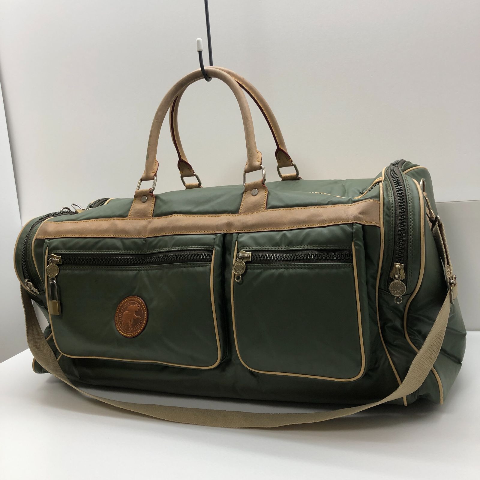 HUNTING WORLD ハンティングワールド ボストンバッグ(鍵付き