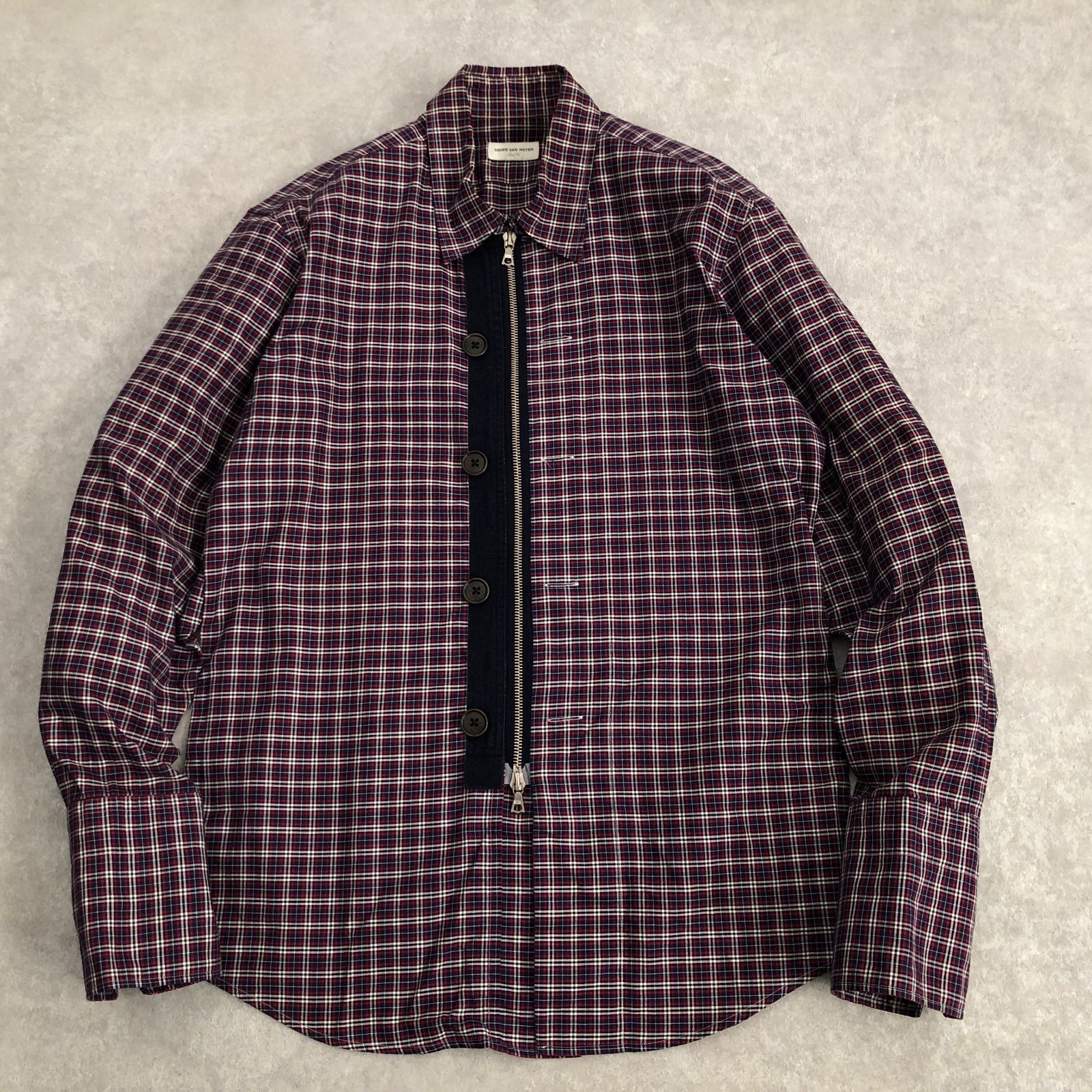 DRIES VAN NOTEN Archive vintage ZIPPER チェック シャツ ドリス