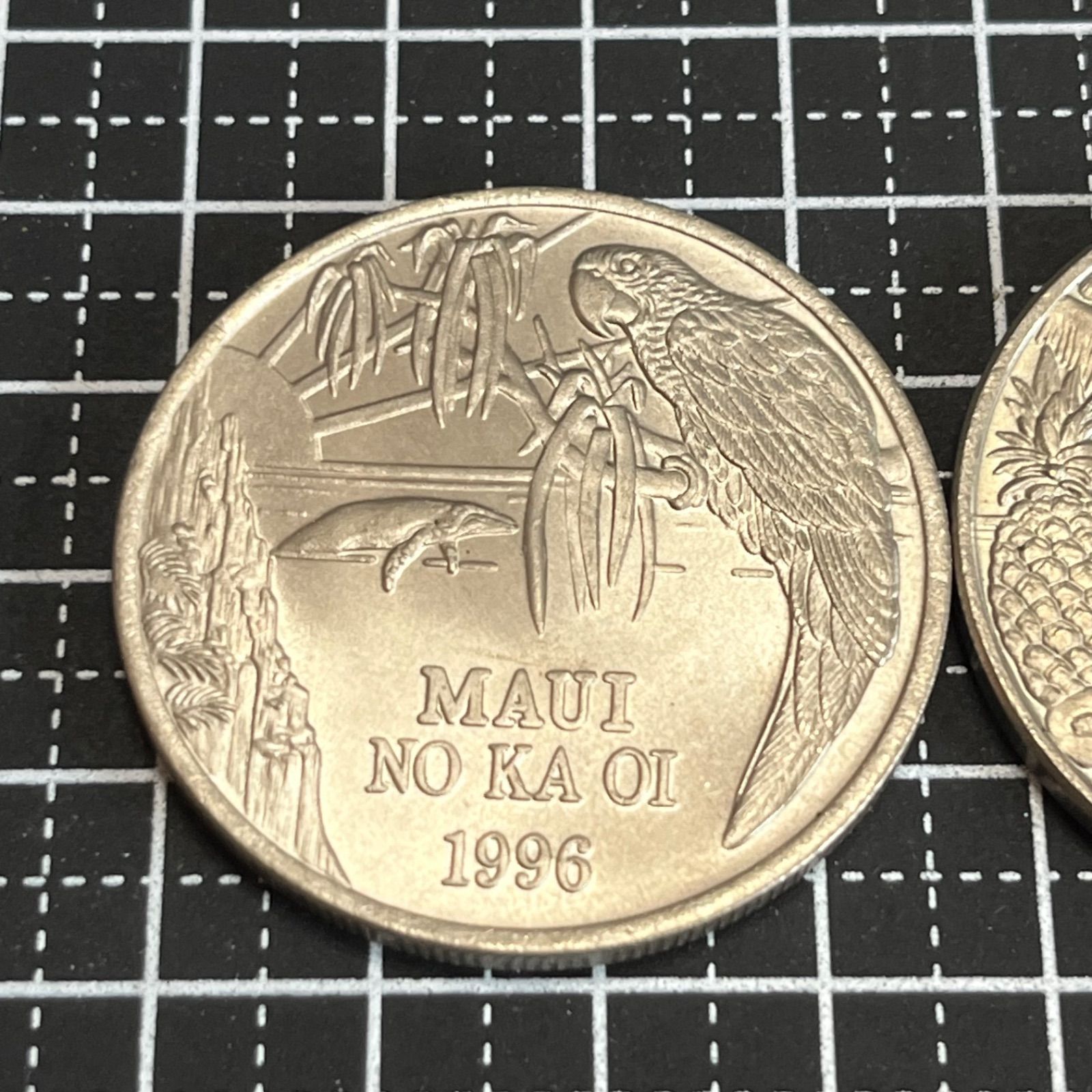 ハワイ マウイ島 1992 ＆ 1996 マウイ・大型トレードダラー 1ドル