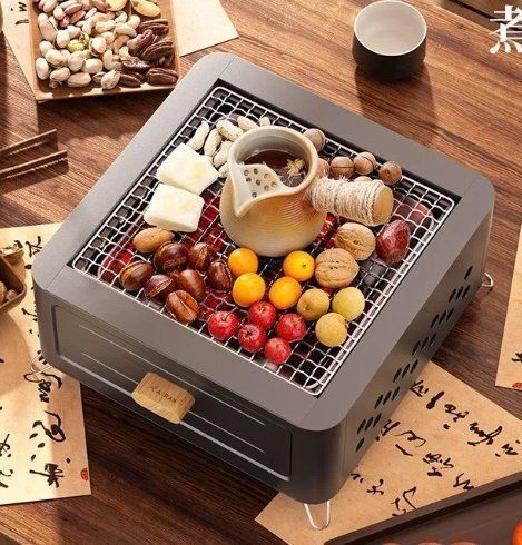 囲炉裏煮茶焼きオーブンストーブ炭ストーブ戸外火鉢棚冬火を焚きます