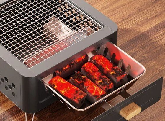 囲炉裏煮茶焼きオーブンストーブ炭ストーブ戸外火鉢棚冬火を焚きます OLIVEOS_COM_TR