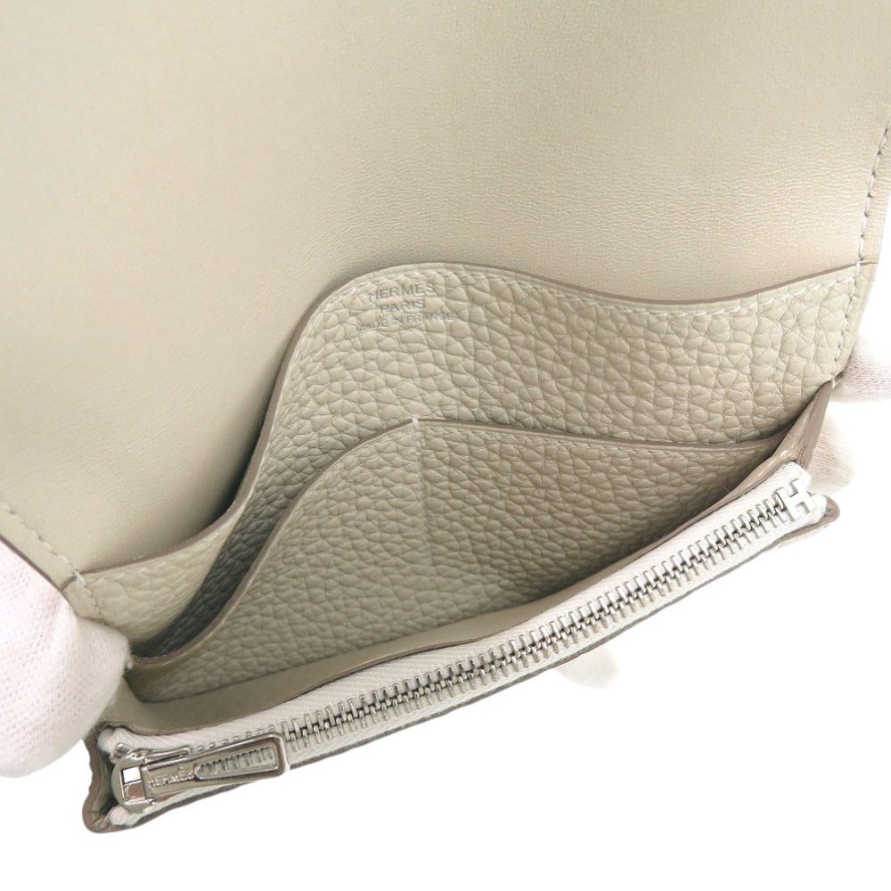  エルメス ドゴン コンパクト トリヨンクレマンス べトン B刻印 製 二つ折り財布 0054 HERMES その他 小物