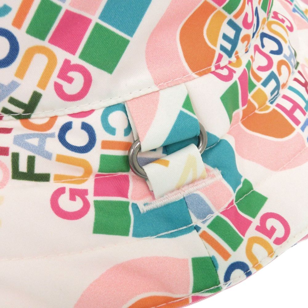  グッチ バケットハット GUCCI THE NORTH FACE ザノースフェイス コラボ ナイロン ホワイト 帽子 1472 その他 帽子