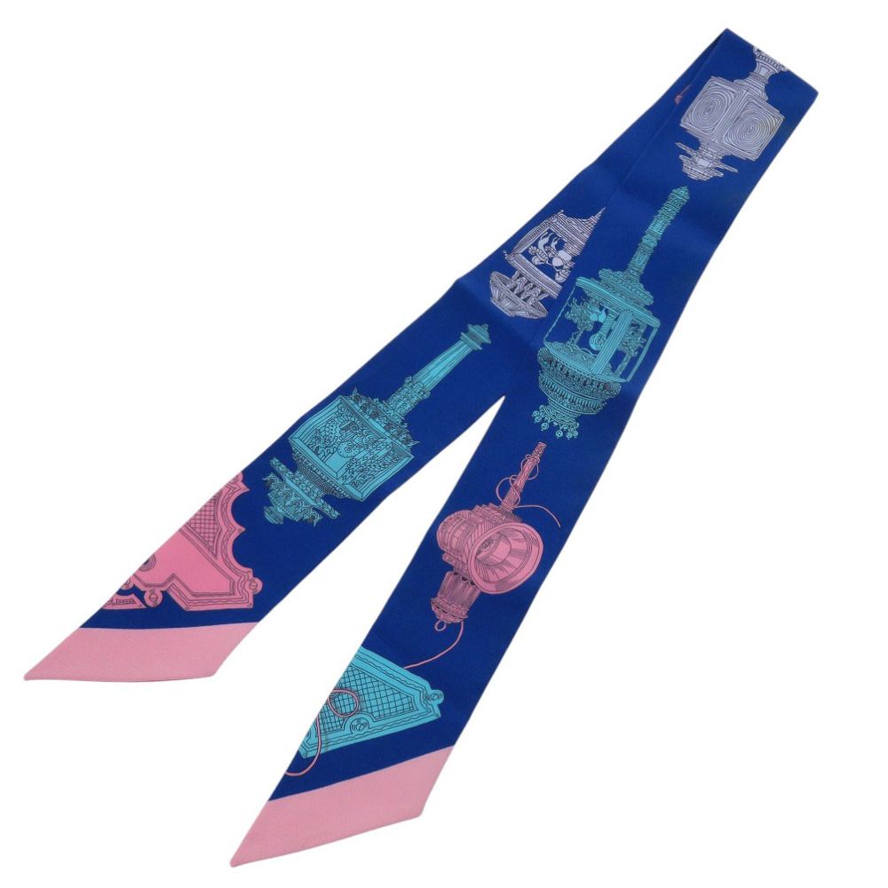 【美品】HERMES エルメス ツイリー スカーフ メルヴェイユーズ・ランタン HERMES - 美品 エルメス ツイリー メルヴェイユーズ ランタン