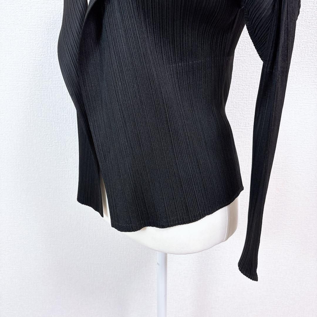  PLEATS PLEASE イッセイミヤケ 長袖プリーツジャケット カーデ 長袖 カーディガン ボレロ アンサンブル