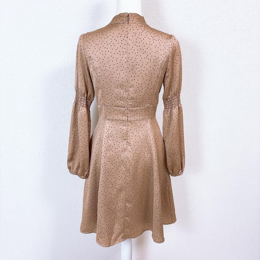 胸元リボンタイAラインフ ワンピース