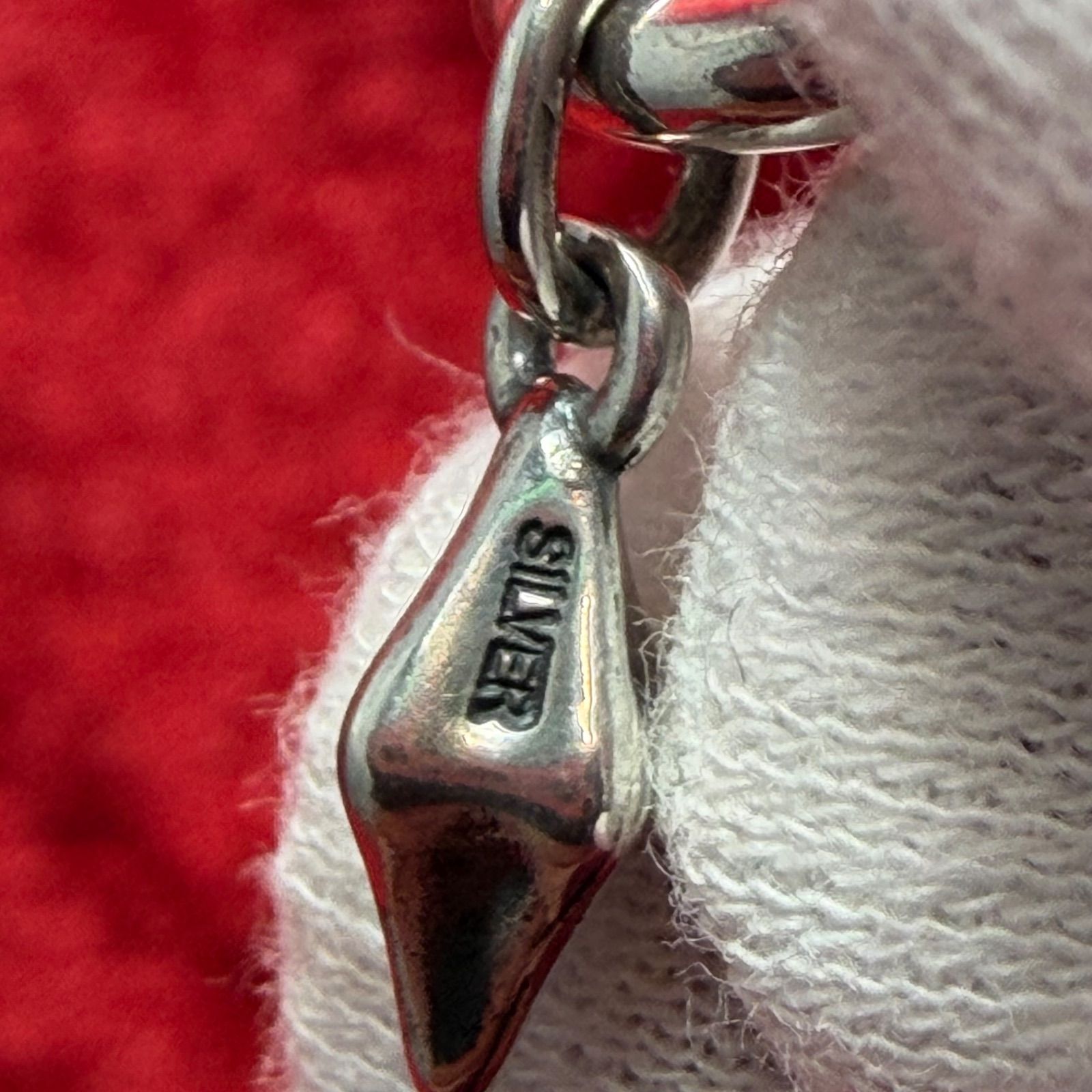 美品 タイニーボーンネックレス 50cmx25.4gブラッディマリー/Bloody