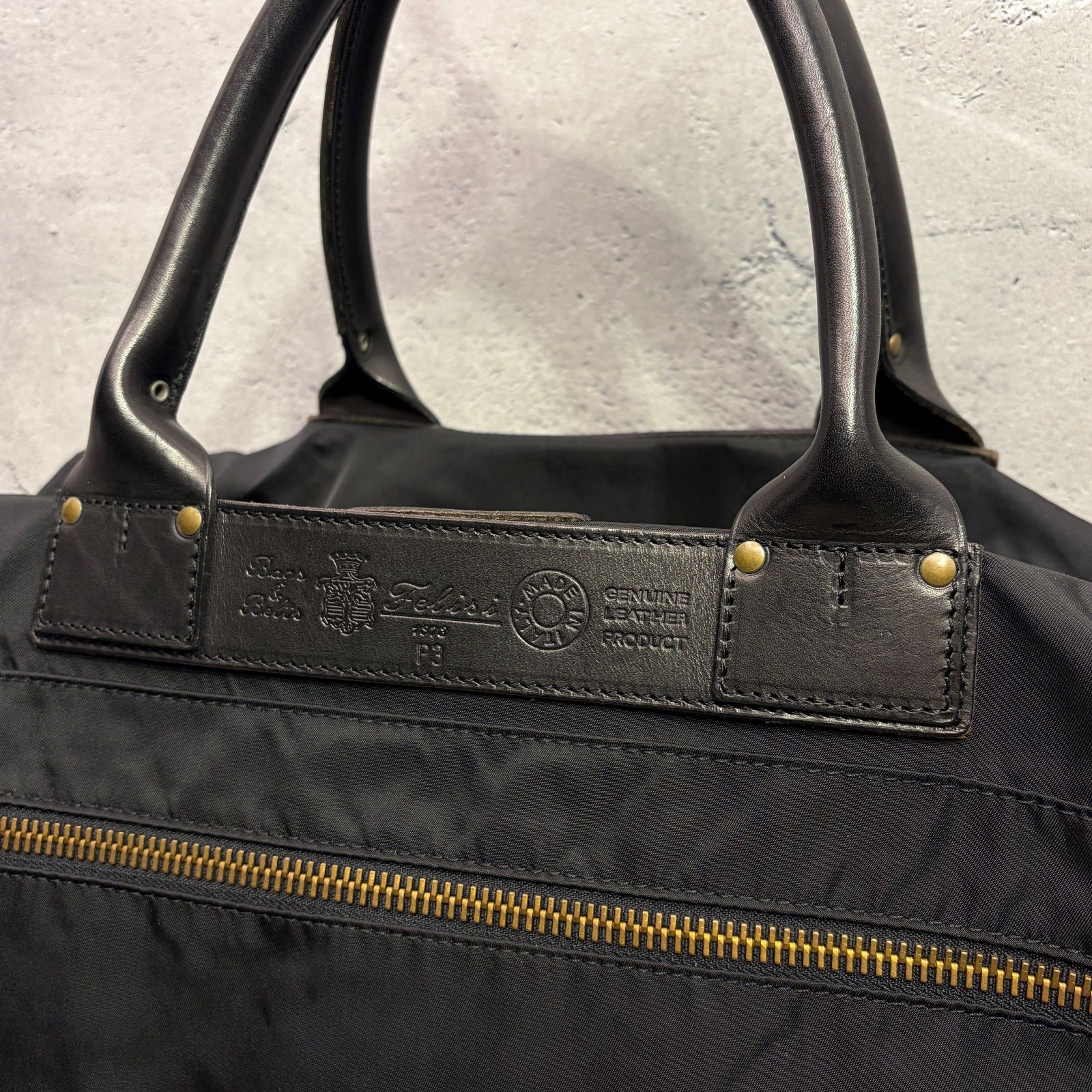 ✨Felisi フェリージ P3 ボストンバッグ ブラック 美品✨ ナイロン