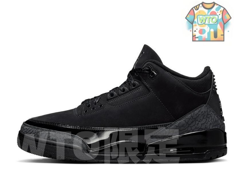 ナイキ エアジョーダン3 レトロ ブラックキャット 2025 CT8532-001-WTO輸入2