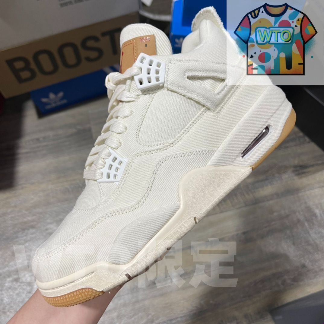  リーバイス ジョーダン 4 レトロ ホワイト リーバイスタグ WTO輸入1 スニーカー 靴