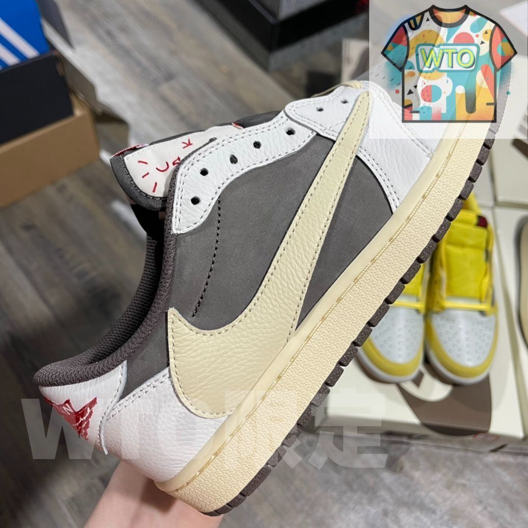トラヴィススコット × ナイキ エアジョーダン1 ロー OG SP リバース モカ セイル アンド リッジロック| | -WTO輸入1