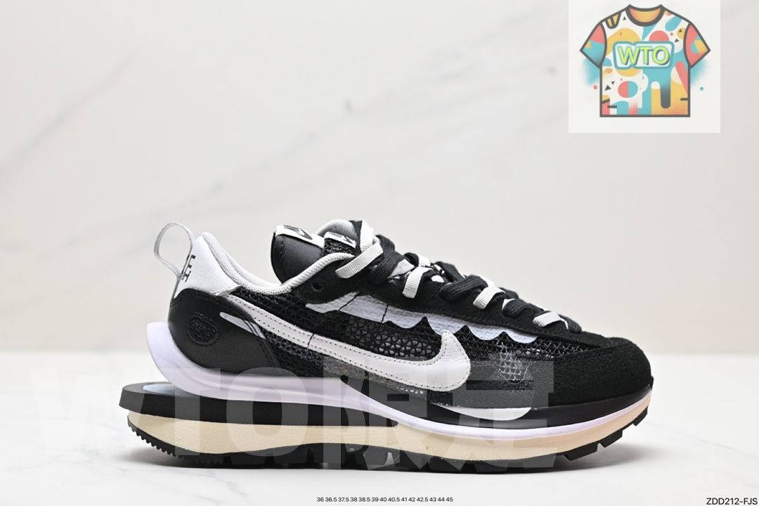 サカイ × ナイキ ヴェイパー ワッフル ブラックアンドホワイト CV1363-001-WTO輸入2