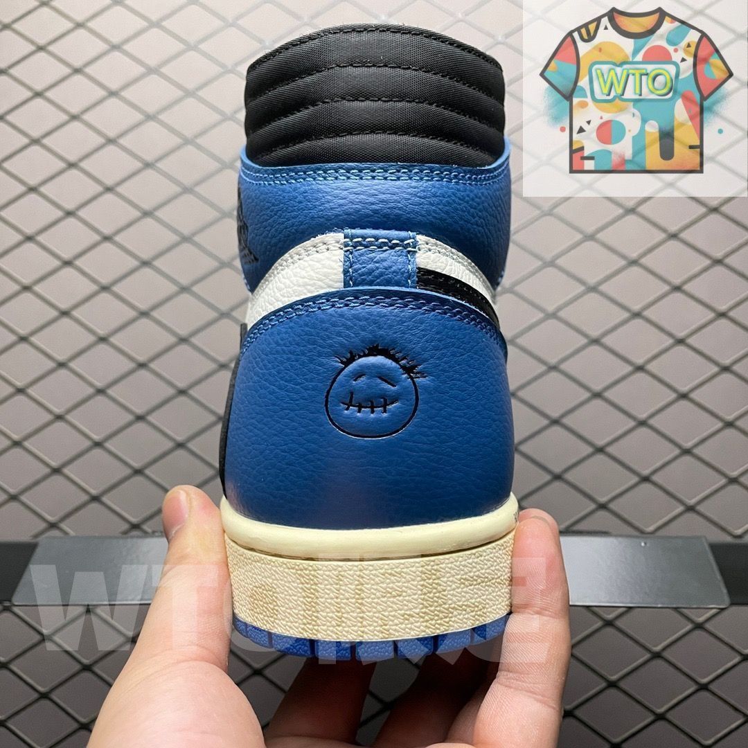 NIKE fragment x travis scott x air jordan 1 military blue aj1| | -WTO輸入1