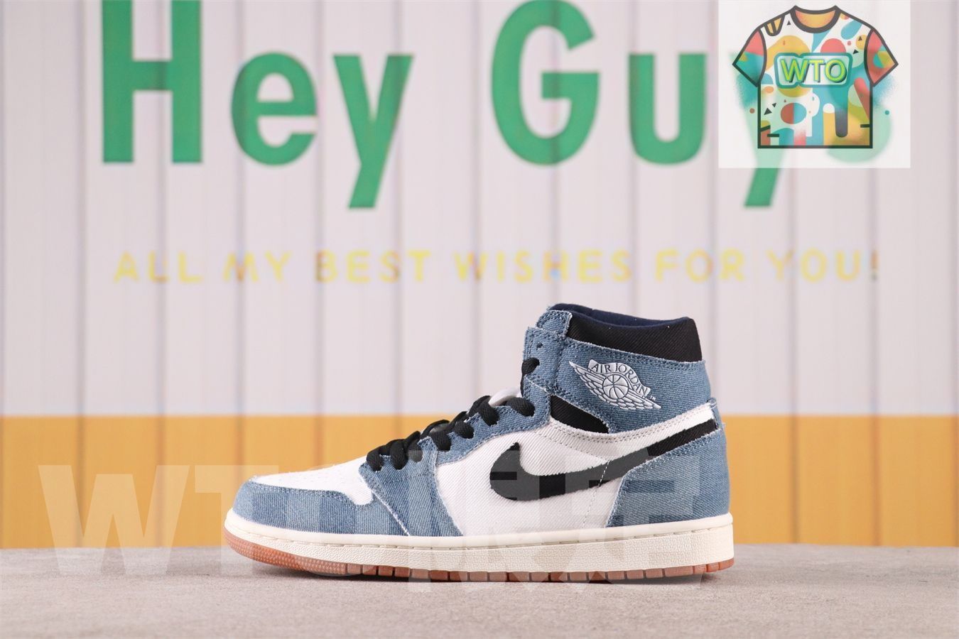 ナイキ エアジョーダン1 レトロ ハイ OG デニムFQ2947-100-WTO輸入2